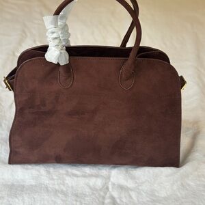 Brown Vegan Suede Margaux Women's Handbag